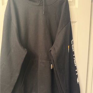 Carhartt Black Pullover with Sleeve Logo